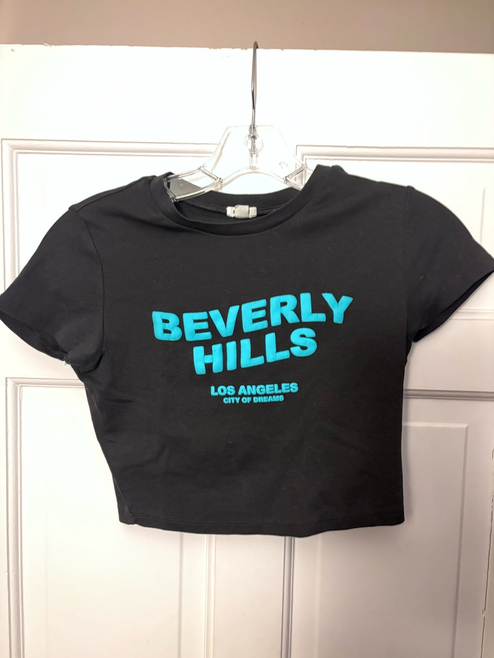 Garage Black Tee with Teal Accent